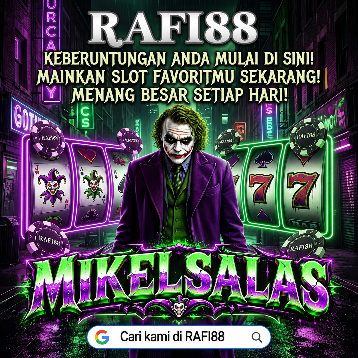 RAFI88 | MIKELSALAS Pusat Slot Favorit Indonesia dengan Peluang Menang Besar Setiap Hari